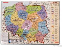 Podkładka na biurko z mapą Polski 500 x 650 mm ESSELTE