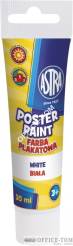 Farby plakatowe A\'30 tuba BIALA ASTRA