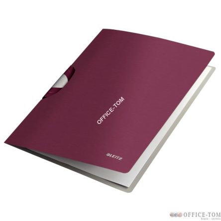 Skoroszyt z klipsem Leitz Style ColorClip Professional, ciemnoczerwony