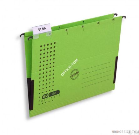 Teczka zawieszana boczki ELBULT A4 zielony Elba