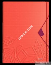 Teczka z przegródkami Leitz Urban Chic PP A4 mieści 250 kartek czerwona