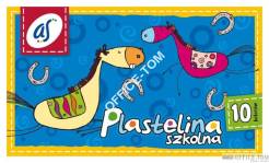 Plastelina szkolna\'AS\' 10kol. ASTRA