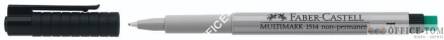 Foliopis Multimark z gumką OHP suchościeralny M CZARNY FABER-CASTELL