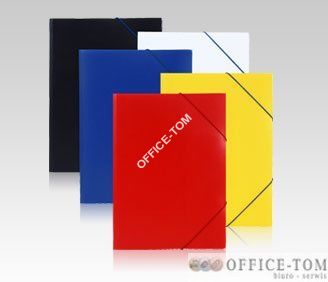 Teczka plastikowa z gumką szeroka TG-02 Biurfol Żółta