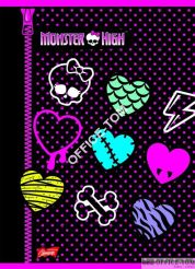 Zeszyt okładka laminowana A5, 60k., krata, MONSTER HIGH UNIPAP