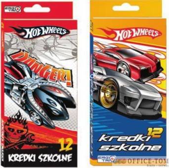 Kredki trójkatne 12 kol. 18 cm w tubie metal. BAKUGAN St.Majewski