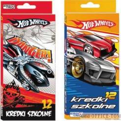Kredki trójkatne 12 kol. 18 cm w tubie metal. BAKUGAN St.Majewski