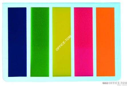Zakładki indeksujące PET 45x12mm/5x25szt