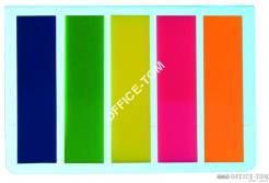 Zakładki indeksujące PET 45x12mm/5x25szt