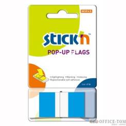 Zakładki indeksujące w podajniku 45X25m 50 niebieski STICK\'N