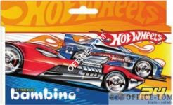 Kredki BAMBINO  2kol.   w pud.kart. HOT WHEELS St.Majewski