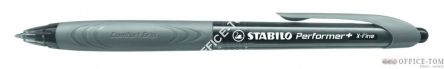 Długopis STABILO Performer+ 0,35 mm, czarny/szary