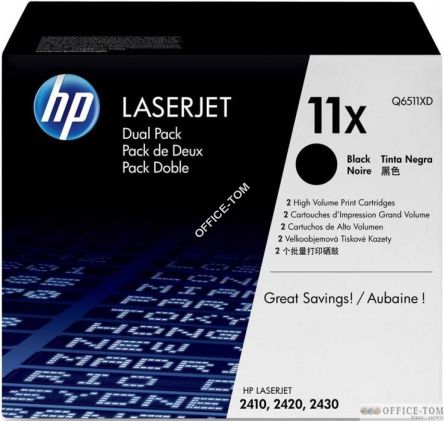 Toner HP 11X (Q6511XD) czarny 2x12000str 2szt