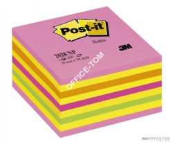 Bloczki samoprzylepne 3M POST-IT® 2028-NP 76x76 Różowy 450k