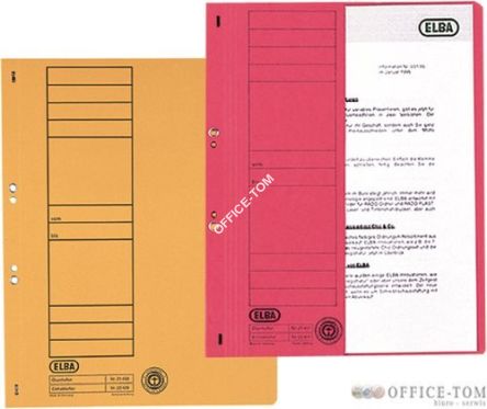 Skoroszyt kartonowy 1/2 A4 oczkowy beżowy 100551877 ELBA