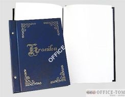 Kronika   255x345 pionowa(nadruk złoty tłok) granat/MIX Warta