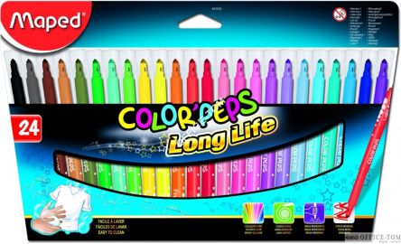 Flamastry trójkątne 24kol COLOR 845022 MAPED