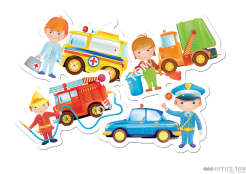 Puzzle Pojazdy interwencyjne - Baby Puzzle 9 elementów TREFL 36032