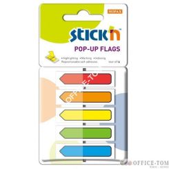 Zakładki indeksujące w podajniku z nadrukiem strzałka (150 sztuk) STICK\'N