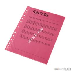 Koszulki krystaliczne, kolorowe A4 ESSELTE, czerwony / 55 mic.