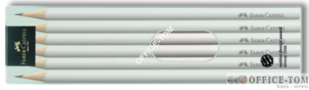 Ołówek Design 6szt, biały