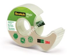 Taśma biurowa ekologiczna SCOTCH Magic (9-1920D), matowa, z dyspenserem, 19mm, 20m, 3M-70005280956 (X)