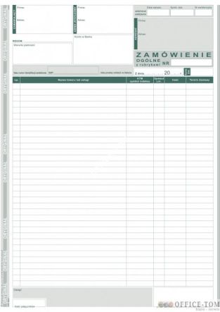 Zamówienie ogólne MICHALCZYK I PROKOP A4 (pion) 80 kartek