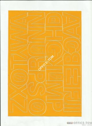 LITERY samoprzylepne 4cm (8szt) czerwone ARTDRUK