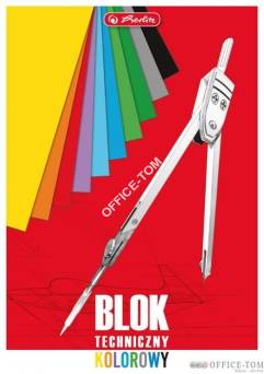 Blok techniczny A4 10kartek kolorowy