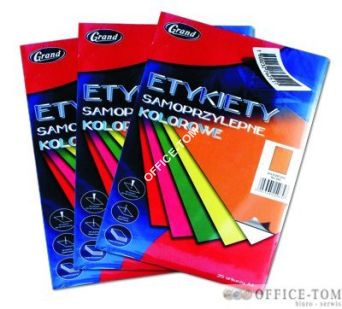 Etykieta samoprzylepna GRAND - 064 A4 żółta