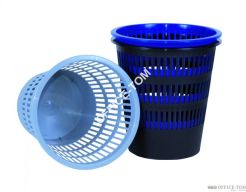 Kosz DONAU plastikowy 12l czarny dziurk.