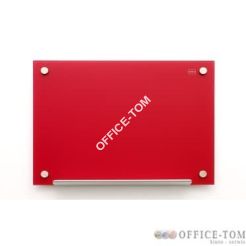 Tablica szklana Nobo Diamond 120x90, czerwona