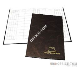 Książka korespondencyjna A4  192 kartki   - brąz Warta