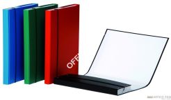 Teczka Donau A4 lider 30 mm nity/krotkie boki czerwona