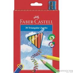 Kredki junior Grip trójkątne, karton 30kol. Faber-Castell