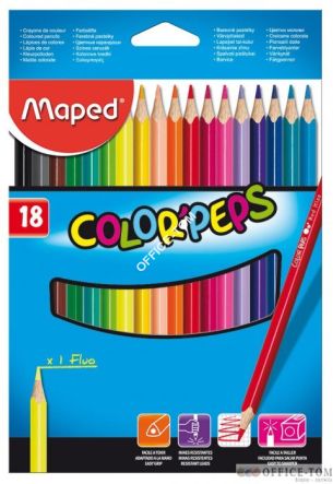 Kredki trójkątne Colorpeps 18 szt
