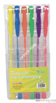 Długopis GEL FLUO A\'6 etui A7