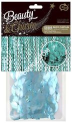 Kurtyna Spirale, metaliczna turkusowa 100x200 cm, GoDan