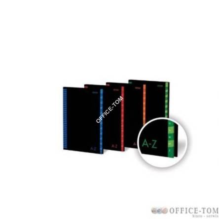 Skorowidz teleadresowy OFFICE A4 96k 60g K5x5 twarda oprawa