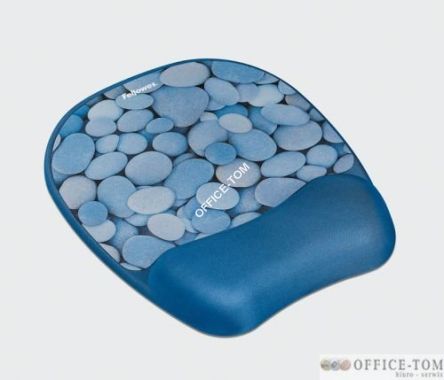 Podkładka żelowa pod mysz i nadgarstek FELLOWES Memory Foam, kamyki