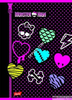 Zeszyt okładka laminowana A5, 60k., linia, MONSTER HIGH ST.MAJEWSKI