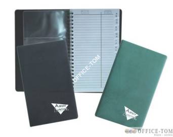 Skorowidz WARTA 125x203, 60 k., opr. drut., z wizytown., f. spien.