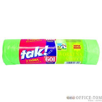 Worki 60l z taśmą TAK! 10szt.