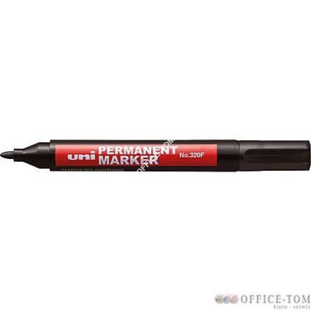 Marker permanentny UNI NO-320 czerwony 12 sztuk