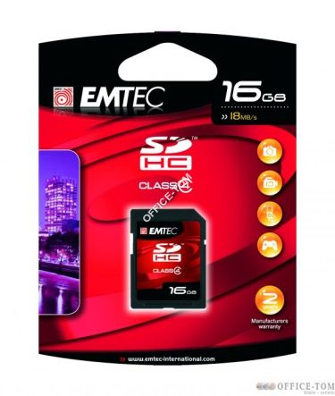 Karta pamięci EMTEC SDHC 16GB High Speed HC 60x  (Class 4)