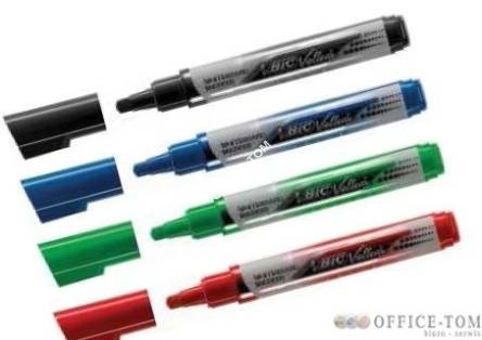 Marker VELLEDA 4 kolory suchościeralne 902099 LIQUID INK TANK BIC