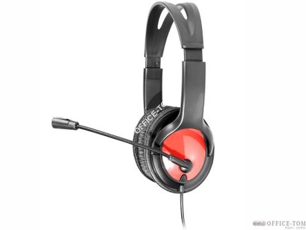 Słuchawki z mikrofonem  TRACER RUMBA Mini-jack Czarno-czerwone