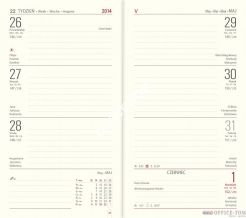 Kalendarz notesowy 90*160 ok25-C5 bordo old   TELEGRAPH