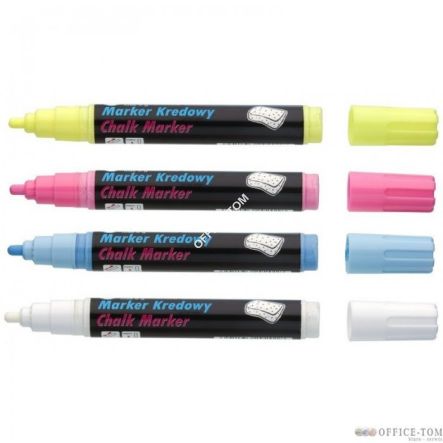 Markery kredowe, końcówka 4,5mm czerwone TO-292 22 Toma