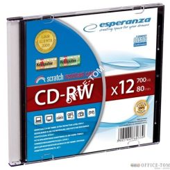 CD-RW ESPERANZA X12 - SLIM 1 (ZAKLEJONY)